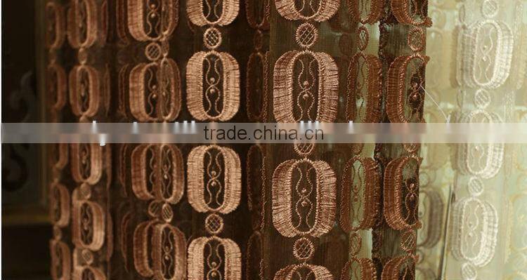 Fashion elegant top grade polyester embossing luxury wholesale curtain