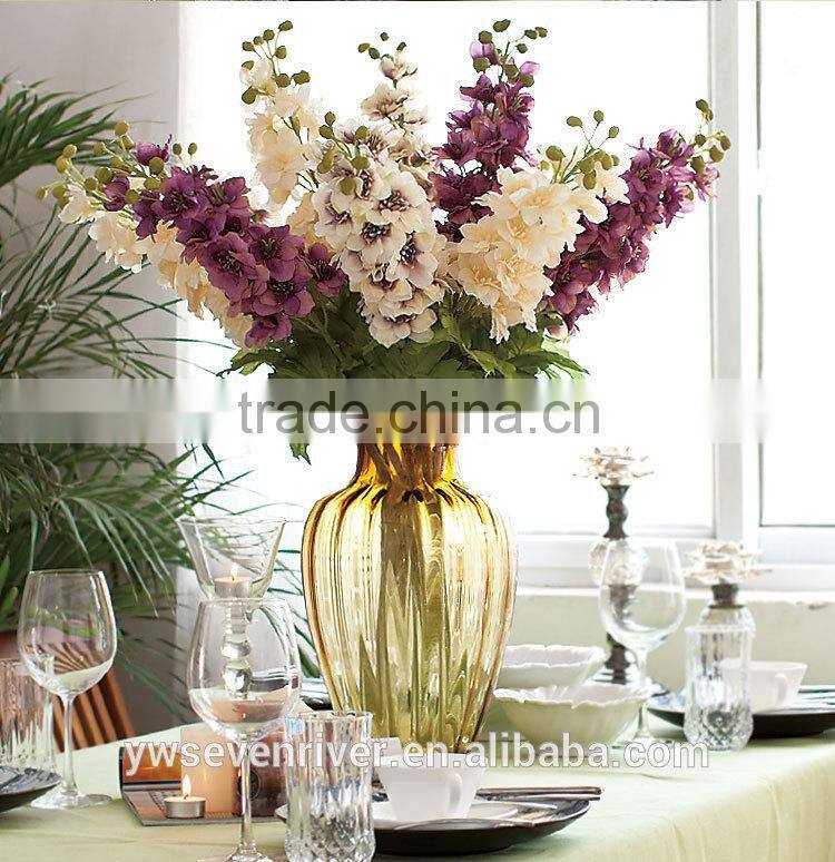 Big European top-grade swallow simulation flowers artificial flowers sitting room be born long rod delphinium household table fl