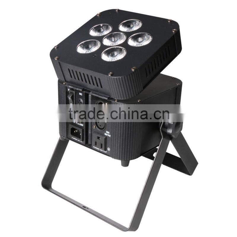 2016 Colorful 6pcs 6in1 RGBWA UV LED PAR light