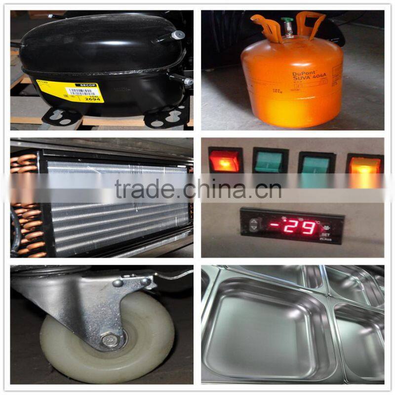 Gelato dipping display freezer (CE Approved)