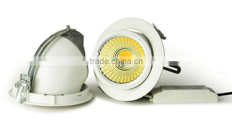 Dimmable 15w led gimable downlight led celling light