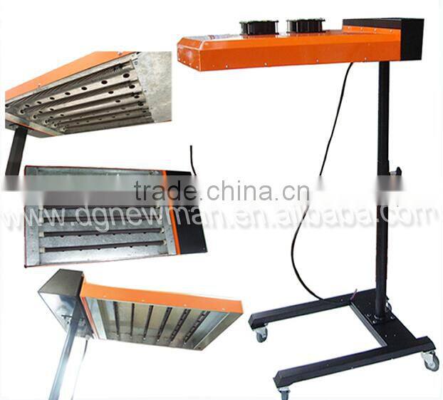 CE Proved ND602 silk screen printing Flash dryer for screen printing adjustable stand t-shirt baking area 20" *24"