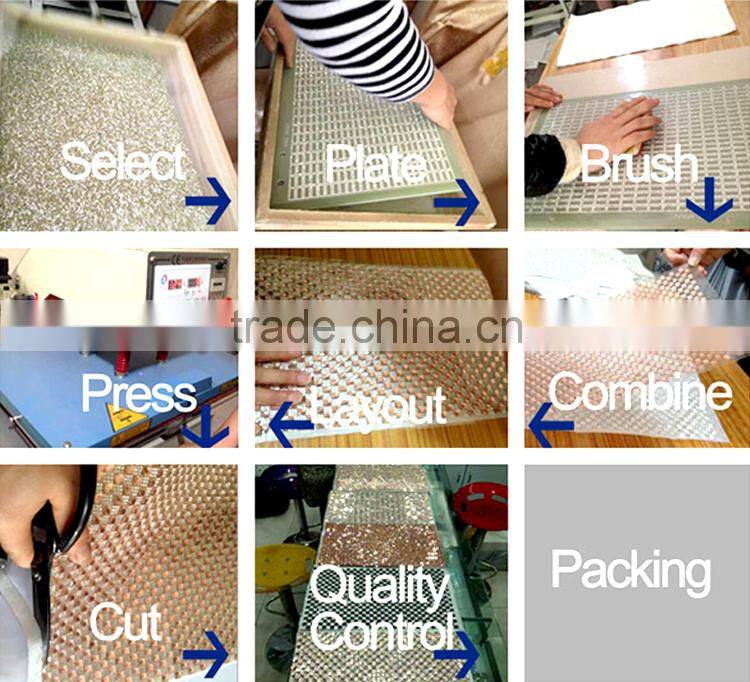 Bling Bling 24X40cm Hot Fix Rhinestone Mesh Trimming, Hot-fix Strass Stone Mesh Trimms in Bulk