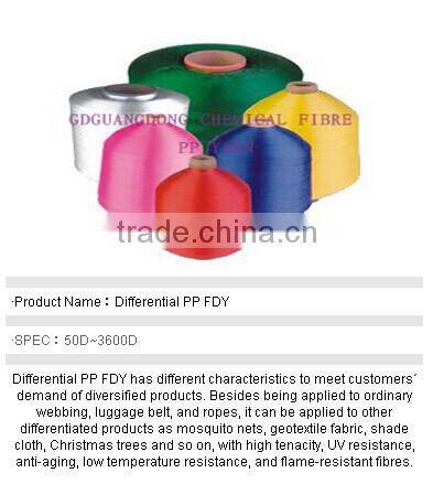 Differential FDY Multifilament PP Yarn