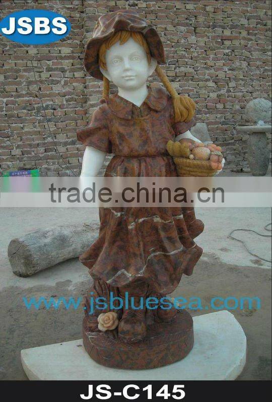 Marble virginal lady sculpture