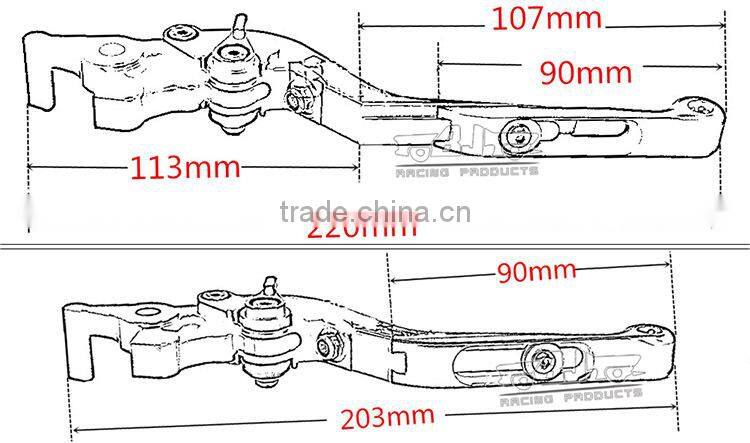BJ-LS-001-F8/H8 For Hyosung GT250 650 Adjustable Foldable CNC Motorcycle Brake Clutch Lever