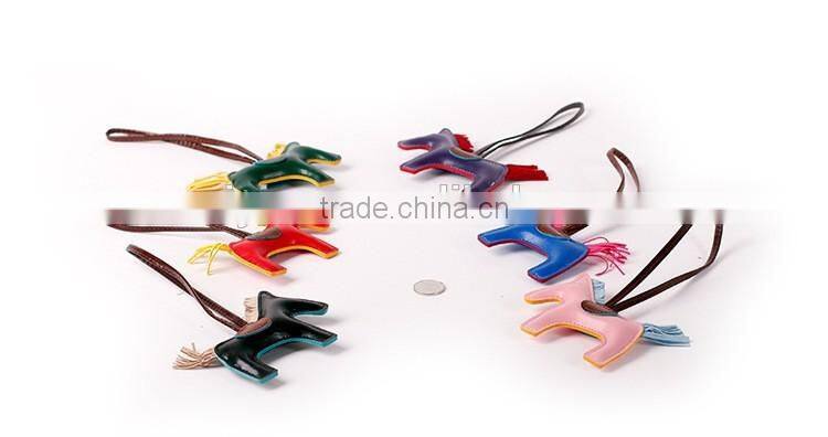 custom cheap bulk animal horse keychain leather Chinese factory wholesale supply
