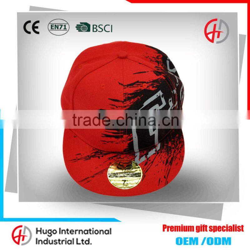 Cool Fashion Cotton Twill Adjustable Sublimation Printing Snapback HipHop Cap