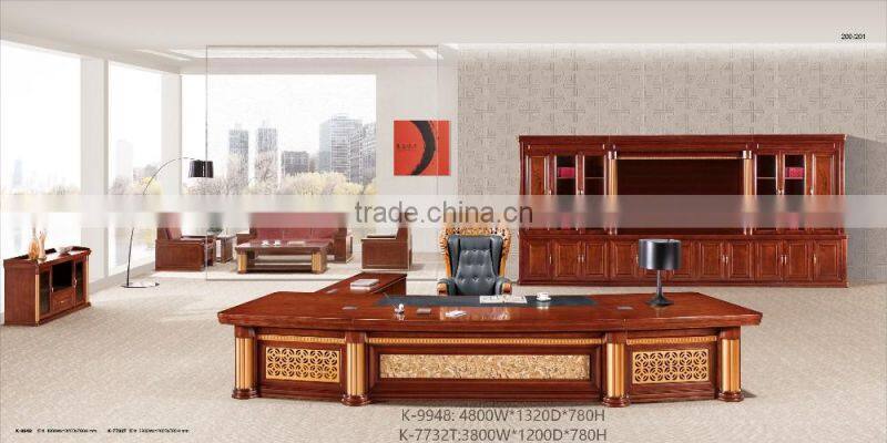 Big and high end luxury HDF executive table for boss