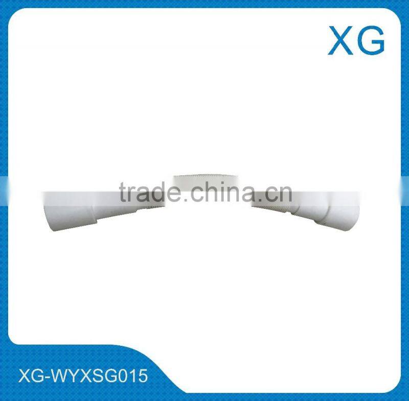 PP rubber flexible waste hose 40 for wash basin/Bathroom cesspipe drain pipe/plastic corrugation chrome coated hose for kitchen