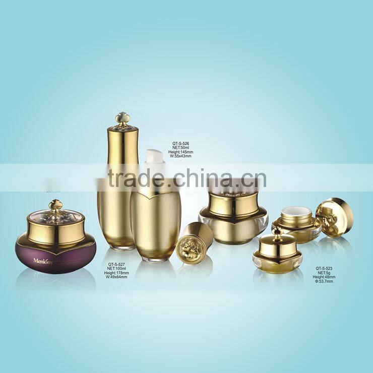 Luxury Cosmetic Bottles Cosmetics Packaging Acrylic Rock Crystal Series 5g 30g 50g 50ml 100ml