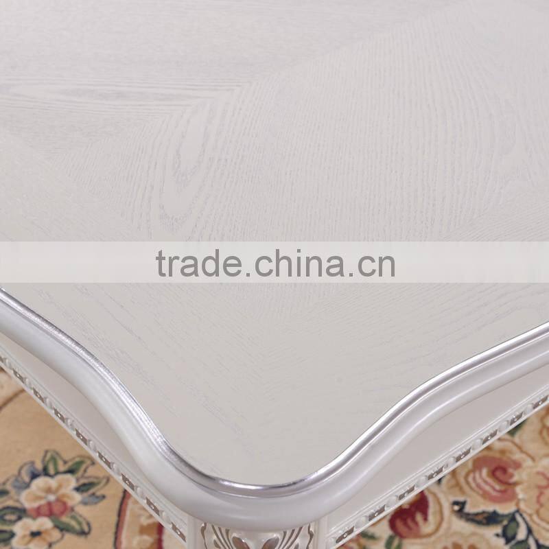 Foshan luxury modern wood 8 seater long narrow dining table and chairs