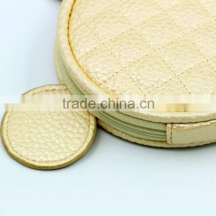 Fancy coin purse with handle PU fancy change wallet