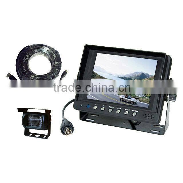 5 inch heavy-duty 2-32V trailer rearview camera system