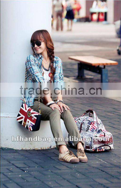 The New England flag Vintage messenger Crossbody Bag chain female