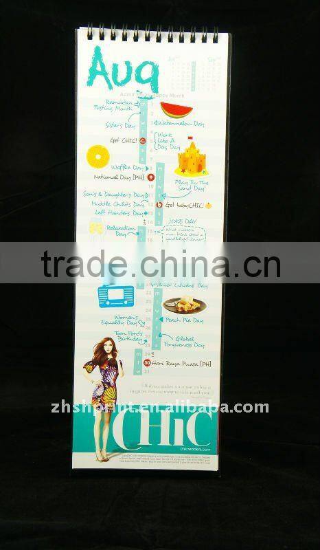 Custom Colorful printing table calendar