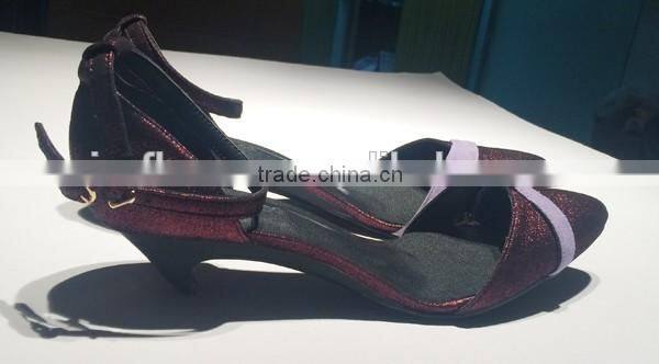 High quality women folding heels shoes heels that fold pointed folding high heel shoes