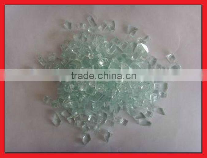 Blue color fire pit glass decoration