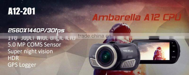 2016 New design quad HD1440p/30fps 2.7 inch full hd car speed recorder