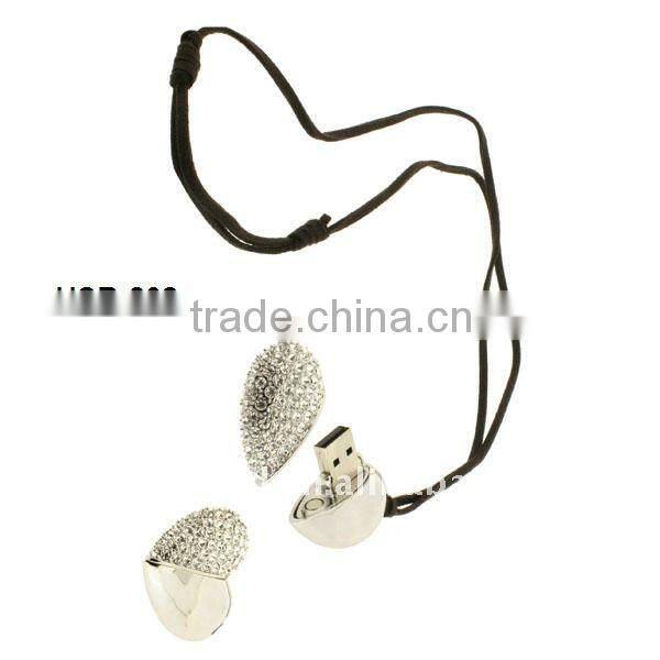 promotion gift heart shape jewelry usb flash drive
