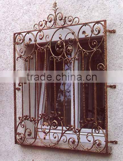 Top-selling decorative cast iron window grill