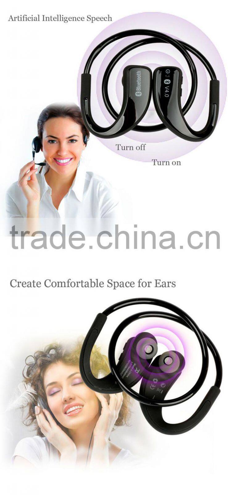 SM808 Bluetooth V4.0 Earphone HIFI In Ear Earbud Headphones Wireless Sports Stereo Bluetooth Headset High Definition Sweatproof