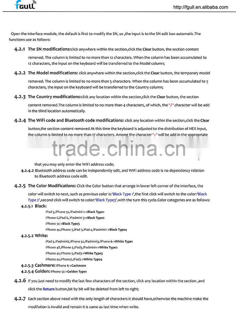 New arrival motherboard/ic repair tool for iphone serial number modify