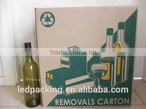 Green color wine carton box made in Shanghai
