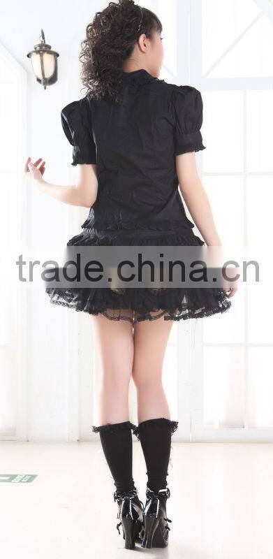 GLP lolita Goethe Medieval Banquet lotus leaf snow aristocracy short-sleeved shirt 81115