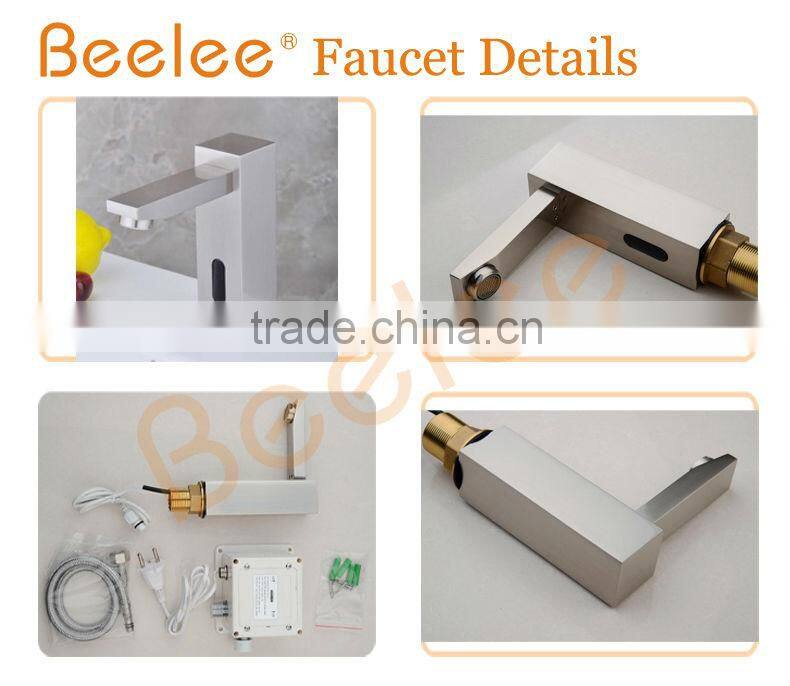 Cold Only Nickel Brushed Automatic Basin Faucet