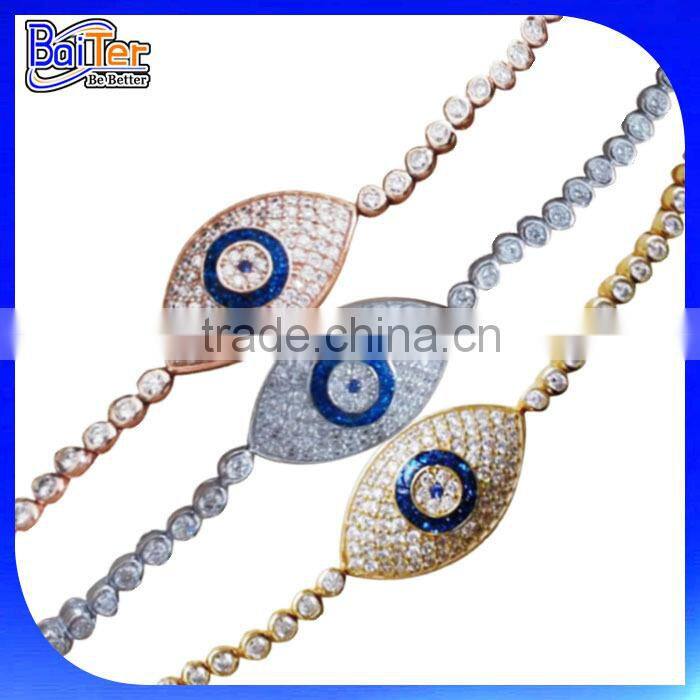 Alibaba Express Hamsa Hand Evil Eye Wire Cuff Bangle Bracelet, Custom Cheap Alloy Expandable Wire Evil Eye Bangle Bracelet