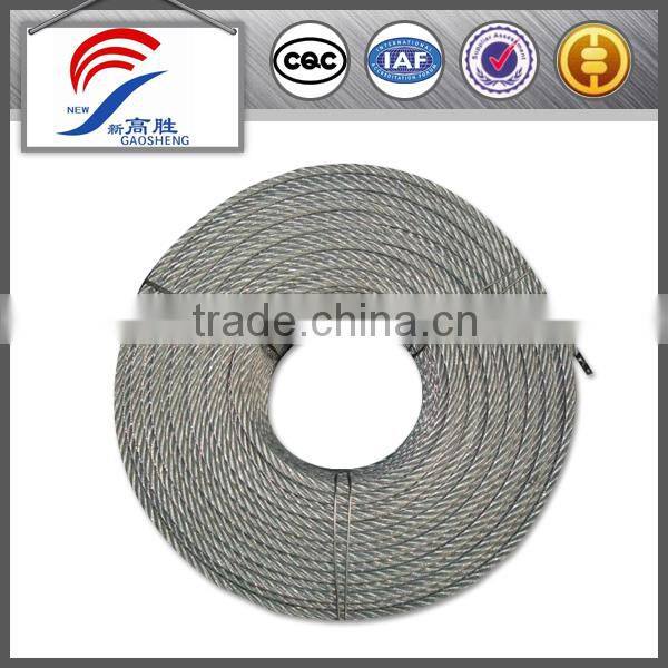 ungalvanized steel wire cable 6*19s fc