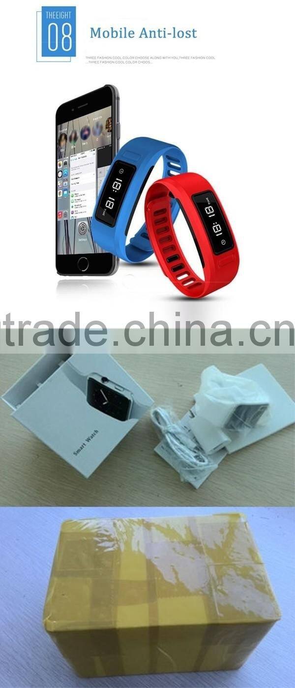 silicon material alarm clock intelligent fitness calorie counter call message reminder H6 smart wristwatch