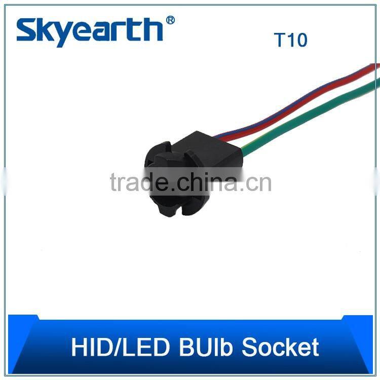 Most popular red bright high power COB car led t10 socket