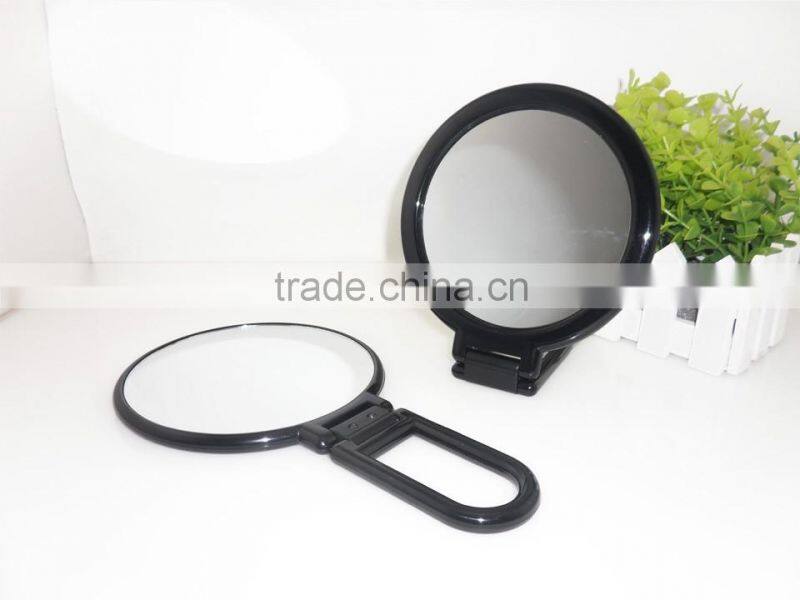 Folding Hand held makeup mirror, Hand Held standing mirror, 2 sided hand held mirror