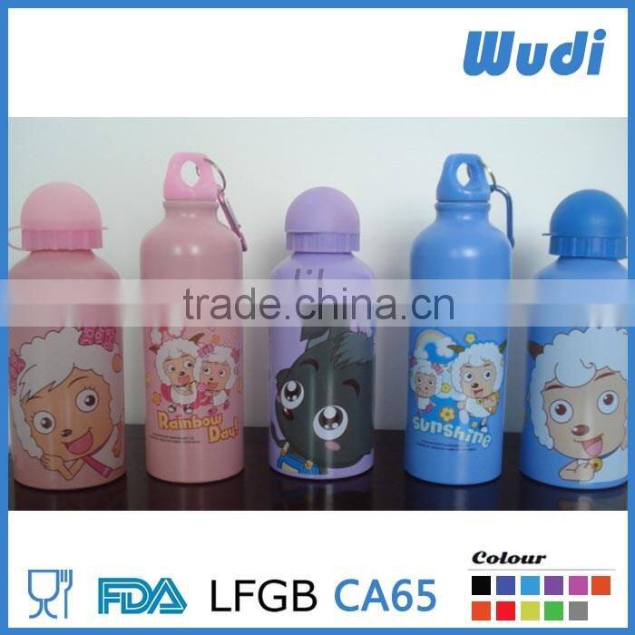 Silkscreen logo printing aluminium bottle easy carry AB50