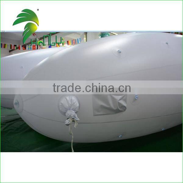 High Qualilty Large inflatable Blimp For Sale , White Outdoor Helium Blimp Airship For Advertising