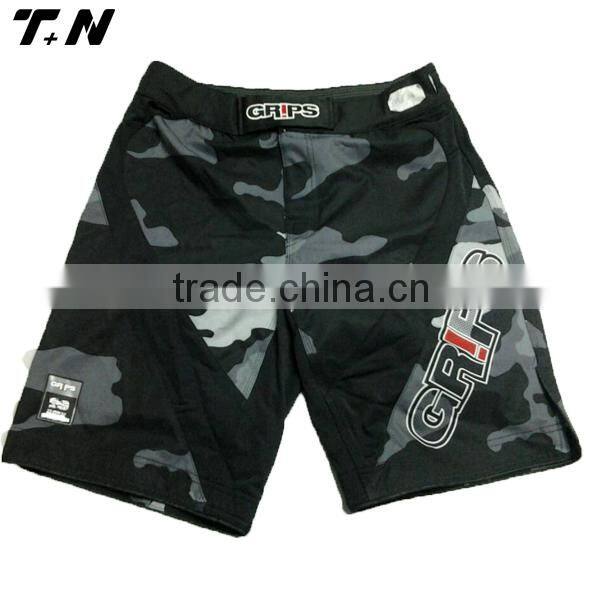Top quality custom camo MMA shorts