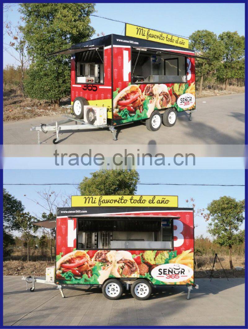 2015 hot sales best quality food cart with logo customzied food cart petrol food cart