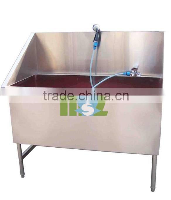 Stainless steel skid resistance pet bath tub MSLVB02