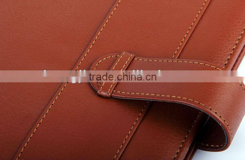 leather cover portfilio with colosure