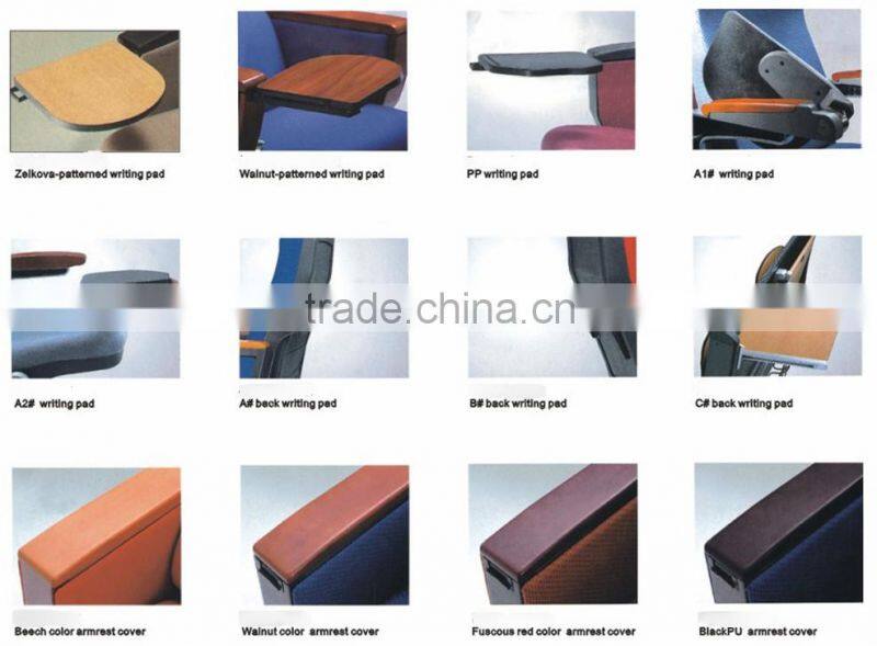 High-back folding concert auditorium desk and chair HF-007