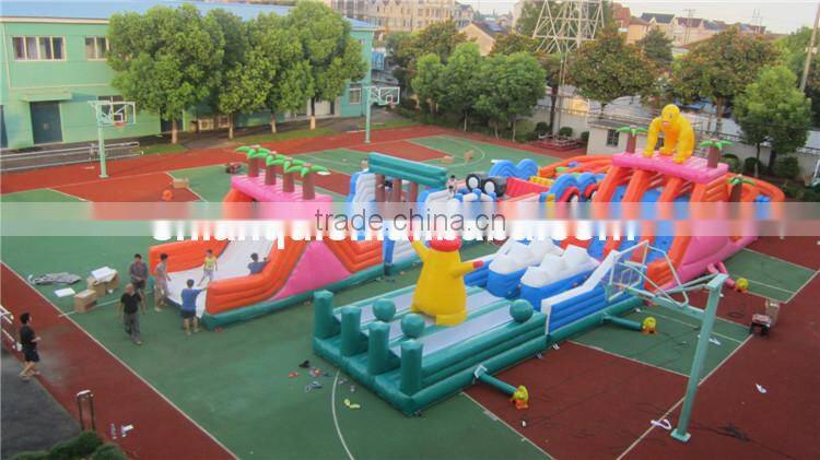 2014 Super Long Outdoor Adult Inflatable Obstacle Course for Sale