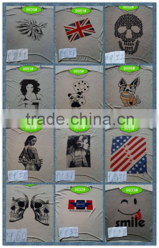 Printing and hot drilling technology of girls overpull sweater 9906#