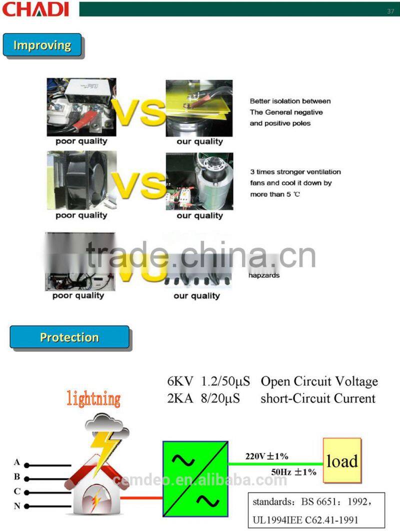 high pf industrial 380v 400kva ups pure sine wave