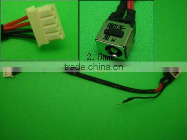2.5mm laptop dc power jack with cable for TOSHIBA SATELLITE T115D-S1125RD