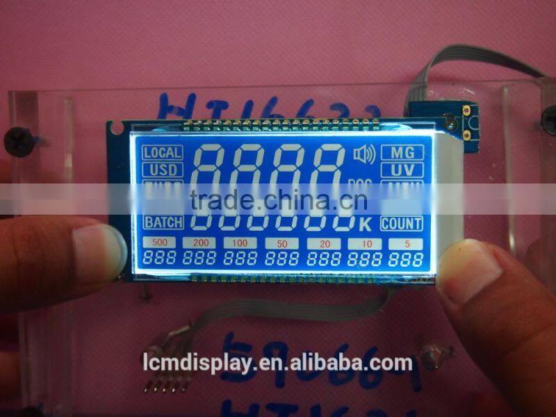 negative white symbol character money-counting machine lcd display