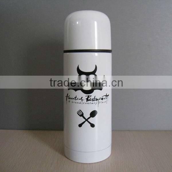 Logo printing stainlesss steel vacuum water bottle 350ml