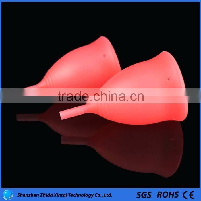 100% FDA silicone menstrual cups period cup for lady menstruation