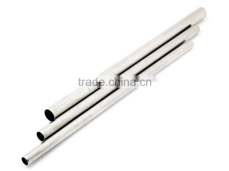 Dia 6mm L 8.5" Stainless Steel Drinking Straw 4 with 1 brush packed in new design blister card